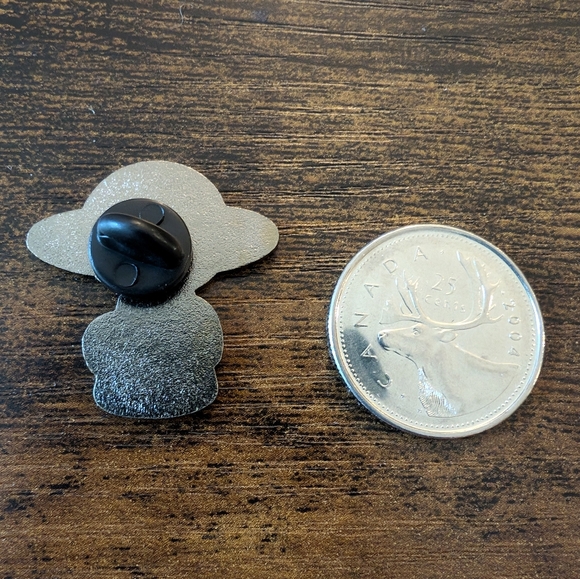 Cat Spaceship Enamel Pin - Picture 3 of 3